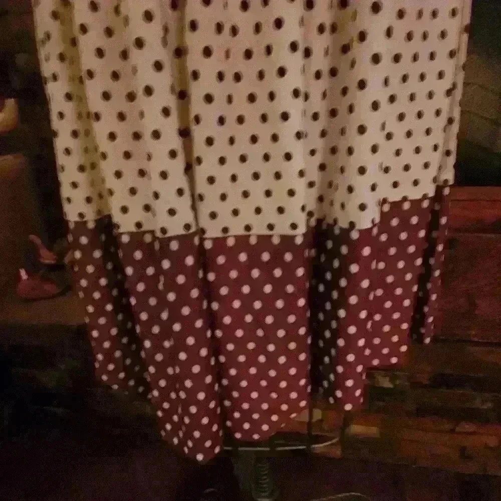 1940s Polka Dot Day Dress - image 3